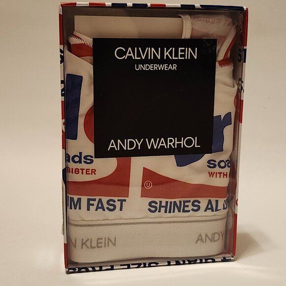 LIMITED EDITION Calvin Klein Andy Warhol Bralette Woman's Size Large BNIP - Picture 1 of 6